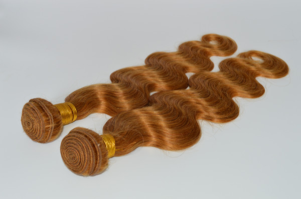 body wave human blond hair extension XS019